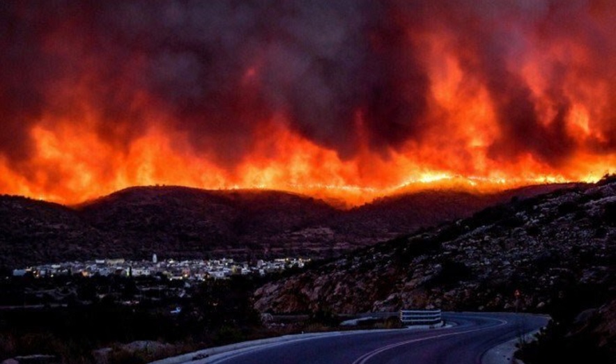 pożarach w Australii, pożar w Grecji, śmierć bliźniaczek