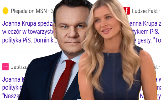 Tarczyński nocą w objęciach Joanny Krupy. Czy uprawiali seks?